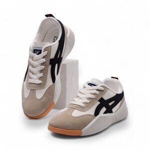 De Florance Vintage Sneakers Beige Black Size 8 US